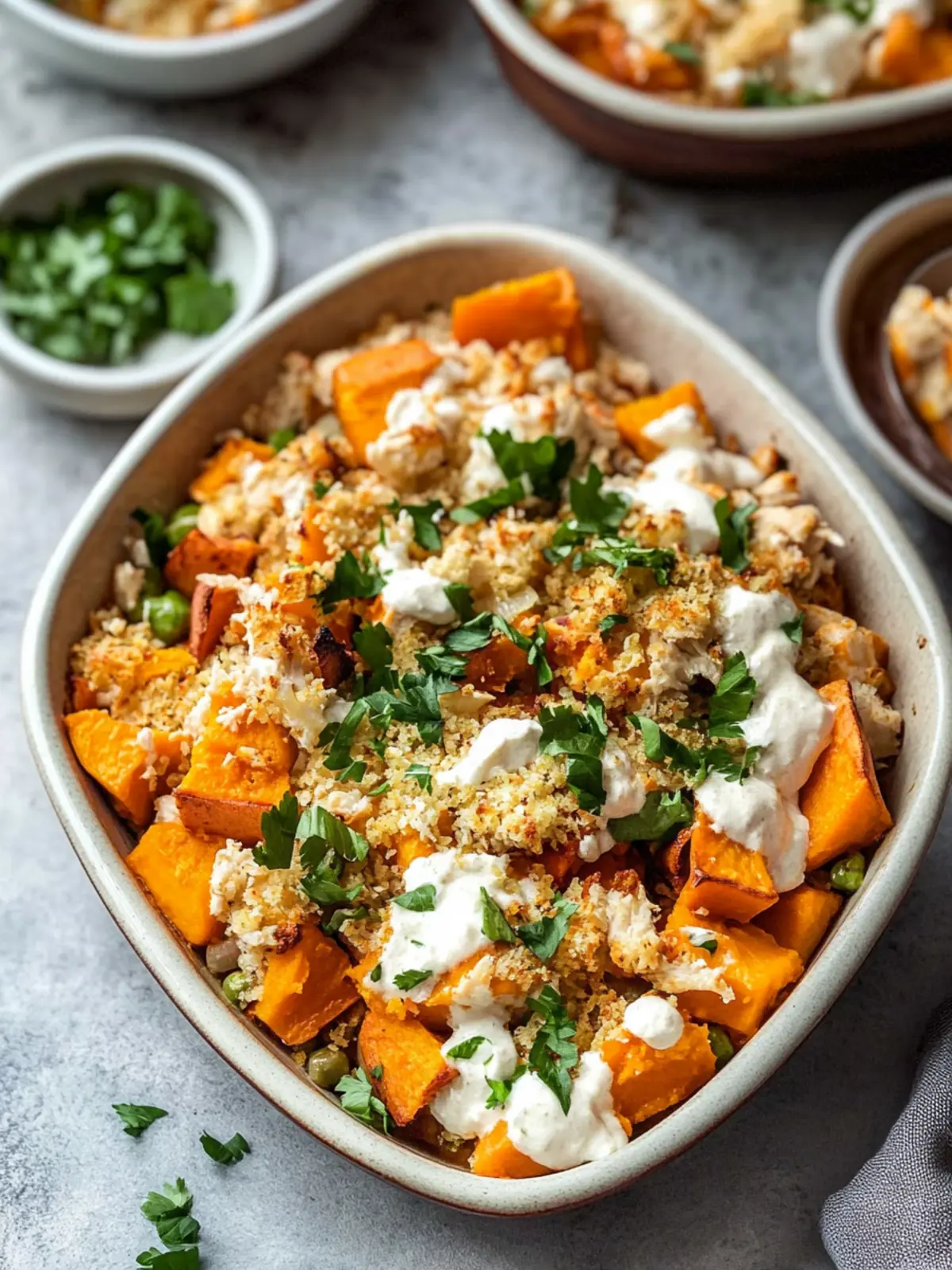 Buffalo Chicken Sweet Potato Casserole for Cozy Nights 2 Buffalo Chicken Sweet Potato Casserole