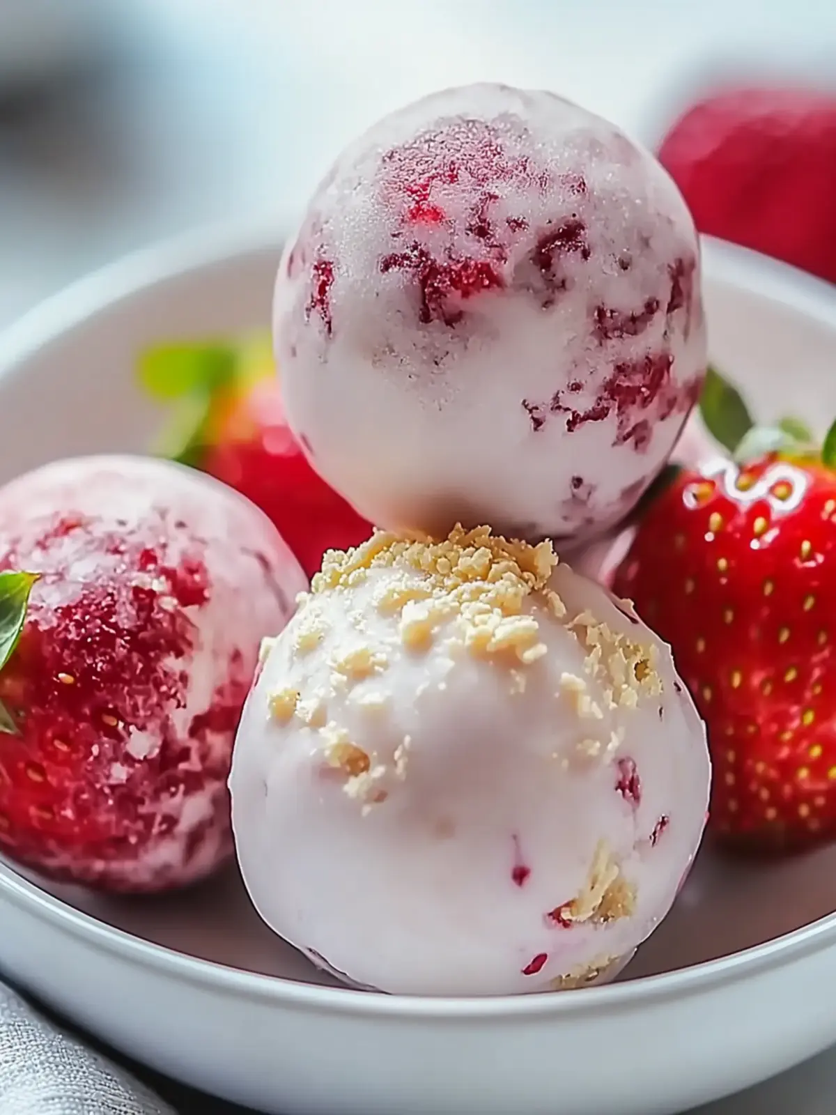 Strawberry Cheesecake Protein Balls for Guilt-Free Snacking 4 Strawberry Cheesecake Protein Balls