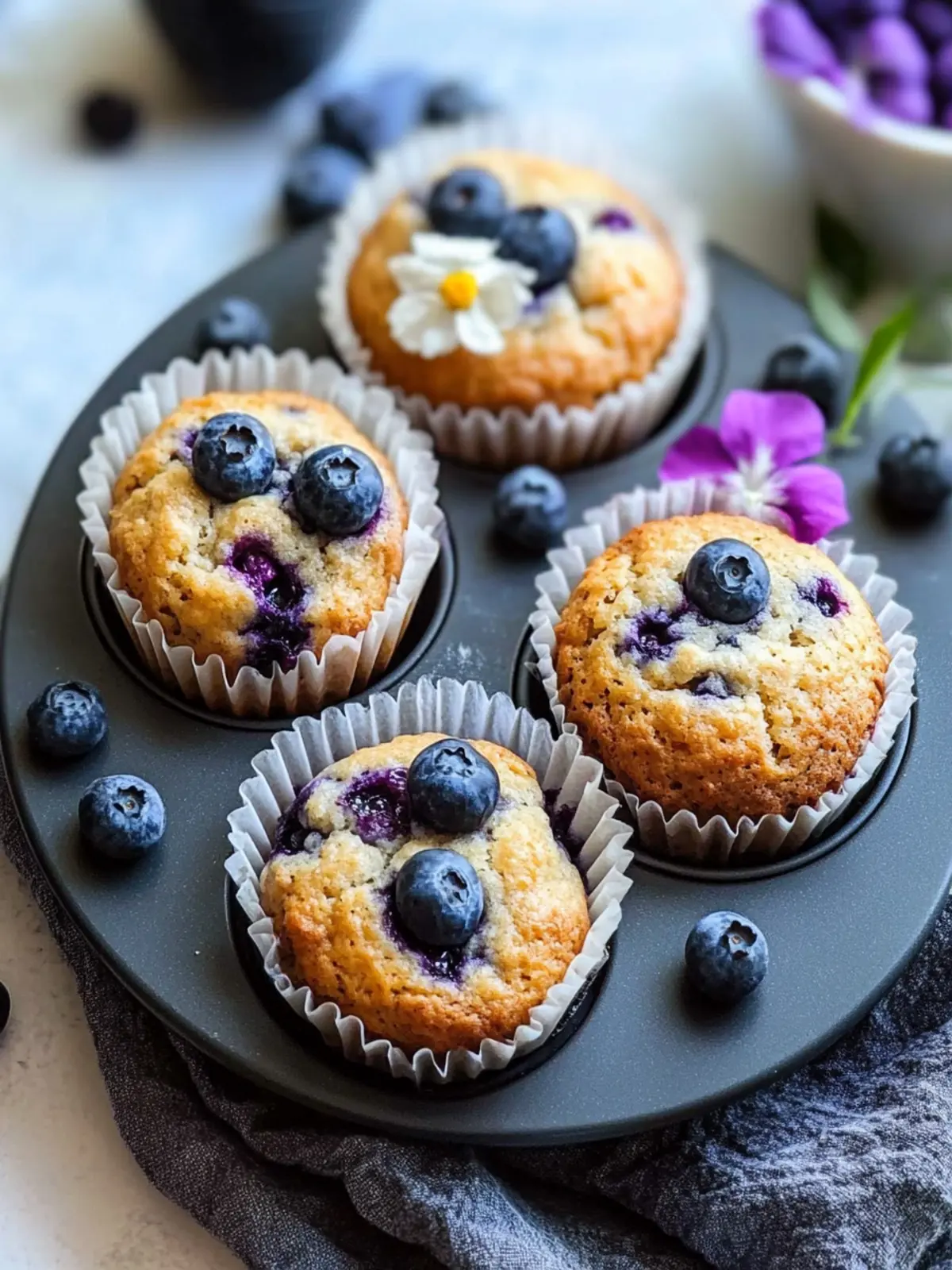 Cottage Cheese Blueberry Muffins: Your Easy Protein-Packed Delight 4 Cottage Cheese Blueberry Muffins